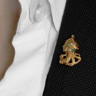 Antique Diamonds  18kt Gold Cleopatra Stickpin  Art Nouveau Egyptian Revival 