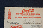 1936 Vintage Coca Cola Bottling Illustrated Canceled Check Coca-cola Bottling