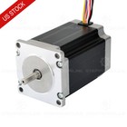 Stepperonline Nema 23 Stepper Motor Dual Shaft 400oz in 57x84mm   0 25in 8-wire