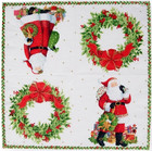 Caspari Christmas Napkins Jolly St Nick Santa 20 Cocktail Sz  New   Sealed