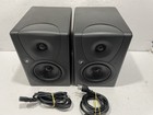 Pair Mackie Mr5 Active Studio Monitor Speakers 5 25  W power Cord  exc Sound 