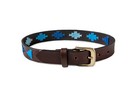 Kids Embroidered Belt Gaucho Polo Leather Argentinian Polo Belt Unisex