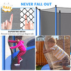 Kids Outdoor Trampoline 10 Ft With Basketball Hoop And Enclosure Net   Ladder 