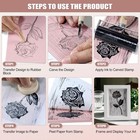 Linoleum Blocks For Printmaking Supplies - 6pcs 4   x6   rubber Linocut Block    