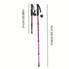 1pc Foldable Ultralight Trekking Pole Shock-absorbing Hiking Stick - New