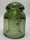 Cd 443 Poland Glass Insulator In Yellow Green Or Mustard 