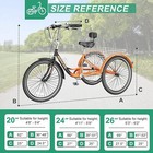 H zt Adult Tricycles 7 Speed 3 Wheel Bikes For Adult Tricycle Trike Cruise Bike