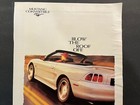 Vtg 1990s Ford Mustang Convertible Ad  Blow The Roof Off