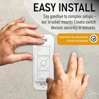 Splashncolor Wallplate Brackets For Lutron Caseta Pico Remote  1-pack     White 