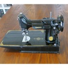 Vintage 1948 Singer Featherweight Sewing Machine 221 With Case   Peddle Ah644745