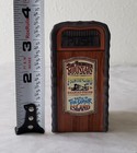 Set Of 2 Disneyland Frontierland   Adventureland Trashcan Salt   Pepper Shakers