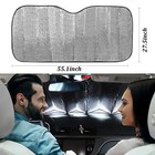 Foldable Auto Car Windshield Sun Shade Shield Cover Visor Uv Block  Protector