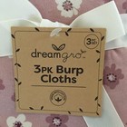 New Baby Burp Cloths Set Of 3 Over Shoulder Floral Solid Theme   Dreamgro