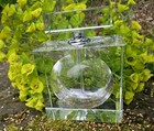 Set Of 5 Vintage Leaded Crystal Perfume Decanters Heavy Faceted Glass Vanity