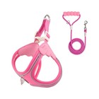 Pink Cat Harness And Leash Set For Small Dogs   Kitties Cute Easy On Easy Off