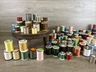 Vintage Sewing Threads Assorted Lot Of 136 Spools Lots Of Sizes colors Some Nos