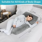 Pregnancy Pillow  45 3  Full Body Support For Stomach Sleepers  Maternity Pillow
