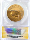 1907  20 Wire Rim High Relief Double Eagle Anacs Au55