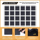 24 48pc Interlocking Eva Foam Puzzle Mat - Gym   Home Exercise Flooring Tiles
