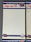 Lot Of 6 Original Vintage Wabash Railroad Notepads Follow The Flag Backs Usa