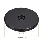 2pcs  4  Rotating Swivel Stand W  Steel Ball Lazy Susan Base Turntable Black