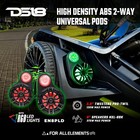 Ds18 En8pld Polaris Slingshot Pods With 8  Speaker And 3 8  Rgb Tweeter - Pair