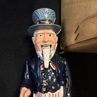 Vtg Uncle Sam Cast Iron Mechanical Coin Bank The Collection Book Of Knowledge