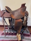 16  Hud Roberts Wade Western  Ranching  Roping  Trail Saddle With Roughout Seat