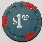 New China Club Reno -  1 Casino Chip - Scrown 1966