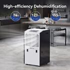 Yaufey Large Commercial 155 Pints Dehumidifier For Spaces Up To 8 000 Sq  Ft