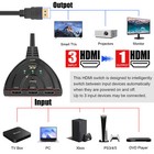 4k Hdmi 2 0 Cable Auto Switch Switcher Splitter Adapter 3 In To 1 Out Devices