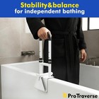 Adjustable Bathtub Safety Rail  Grab Bars For Shower  Shower Handle For
