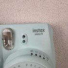 Fujifilm Instax Mini 9 Instant Camera Blue Film 60mm Lens Point Shoot Flash Used