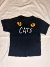 Vintage Cats Musical 1981 Graphic T-shirt Size L Black  Fruit Of The Loom Heavy