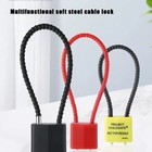 Lightweight Wire Rope Padlock Digit Padlock Code Security Lock With 3pcs Keys