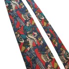 Vintage Michael Jacobs Nordstrom Baseball Player Print Silk Necktie Sport Gift