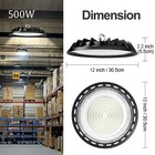 4pcs 500w Ufo Led High Bay Light Commercial Industrial Warehouse Led Shop Light