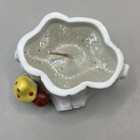 Vintage Lefton China Ceramic Tree Stump Toadstool Mushroom Trinket Candle
