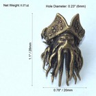 Edc Knife Bead Davy Jones Pirate Paracord Lanyard Bead In Hand Cast Brass
