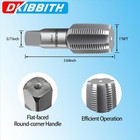 Dkibbith 1  Npt Pipe Tap Carbon Steel Hand Threading Tool For Assorted 1 