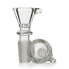 Glass Slide Funnel Honeycomb Screen Tab Bowl 18mm Fitting Tobacco Hookah Bong