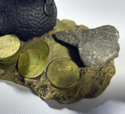 Declan s Finnians Irish Biarney Stone Leprechaun Gold Coins  timber   93 Signed