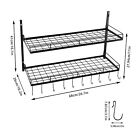 Pot And Pan Rack Organizer Hanger Storage Wall Holder Kitchen Cookware Hanging