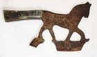 Old Handcrafted Horse Rustic Art Meat Cleaver Butcher Knife Axe Rare Europe 
