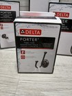 Lot- Delta Porter 24  Double Towel Bar  Hook  Ring  Toilet Paper Holder Bronze 