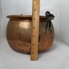 Copper Vintage Hand Forged Copper Hanging Cauldron Pot