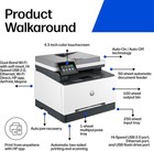 Hp Color Laserjet Pro Mfp 3301fdw Printer Warranty Included     