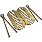 2x Backing Plates   Cotter Pins Pair Ww1   Ww2 British Army Shoulder Titles 48mm