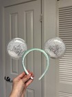 Disney Parks Mickey Minnie Christmas Holiday Snow Globe Mouse Ears Headband  
