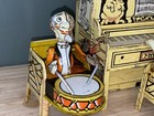 Antique Li l Abner Dogpatch Band Tin Wind-up Toy Unique Art Works 1945  Complete